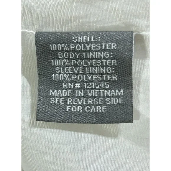 Michael Kors Men's White Stripes Red Blue Hooded Zip-Up Jacket Size Small 3059 - Picture 8 of 11